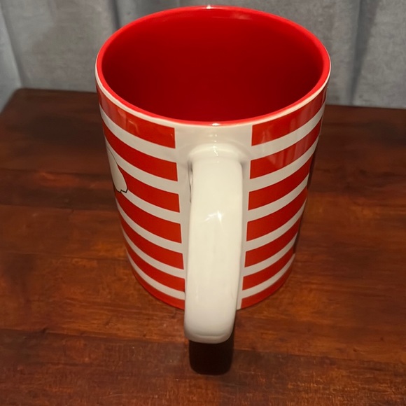 DACHSHUND with Santa hat Spectrum Designz Coffee Mug Red/White Stripes - Picture 7 of 11